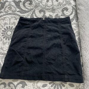 Black mini skirt